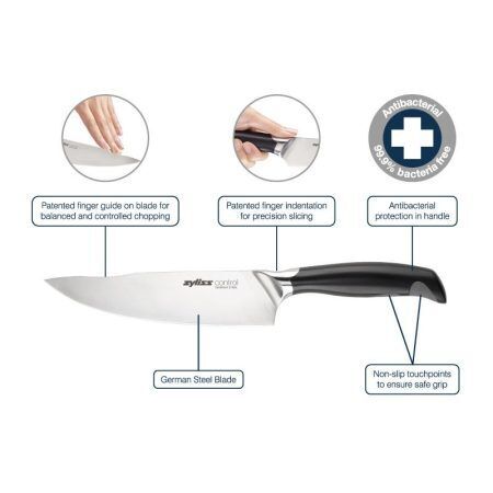<p><span style="font-size: small;"><strong>ZYLISS Нож на майстора - 20 см.- серия "ZYLISS CONTROL" <br /></strong></span>• <strong>Материал: </strong>немска неръждаема стомана <br /><span style="font-size: small;"><em><strong>Можете да миете ножа в съдомиялна машина.<br /></strong></em></span><strong style="color: #ff0000; font-size: medium;">ВНИМАНИЕ!!! </strong><strong style="color: #ff0000; font-size: medium;">ПАЗЕТЕ ОТ ДЕЦА!!!</strong></p><br />Марка: ZYLISS <br />Модел: ZYLISS 920182<br />Доставка: 2-4 работни дни<br />Гаранция: 2 години