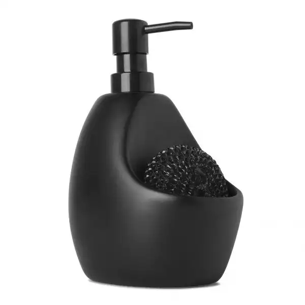 UMBRA Диспенсър за миещ препарат с отделение за кухненска тел “JOEY“ - цвят черен