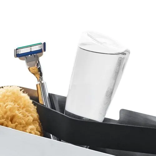 <br /><hr><br /><p>Шампоани, гъби и душ гелове - с аксесоарът за баня NEXIO всички необходими неща са на едно място. <br />Кошницата от полирана неръждаема стомана, съдържа и пластмасова тава, която може да се отстрани и почисти. <br />Разполага с практична широка еластична лента в кошницата, която държи малки прибори, като например бръсначи,гелове или гребени в изправено положение. Може да се монтира и без пробиване:</p><p>За монтаж на стена, черната пластмасова основа може или да се закрепи с винтове, или да се фиксира с лепилото на<strong><a href="https://www.vip-giftshop.com/k-t-za-stenen-montazh-chrez-lepene.html"> Blomus 2FIX (68809).</a><br /><br /><br /> <object width="600" height="350" data="https://www.youtube.com/v/jzR_4-u03P0" type="application/x-shockwave-flash"><param name="data" value="https://www.youtube.com/v/jzR_4-u03P0" /><param name="src" value="https://www.youtube.com/v/jzR_4-u03P0" /></object></strong></p>