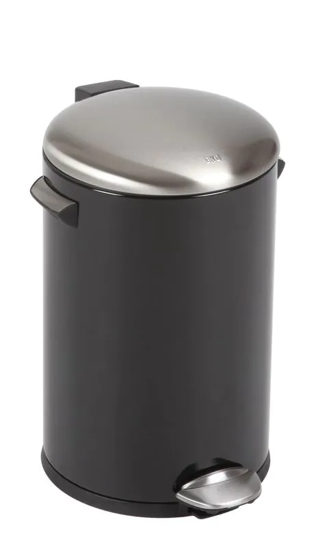 EKO Кош за отпадъци с педал  “BELLE DELUXE“- 12 литра - черен