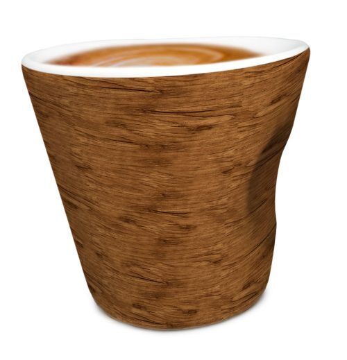 Nerthus Порцеланова чаша за кафе “WOOD“ - 100 мл.