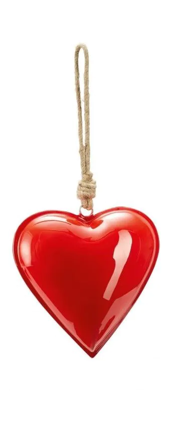 PHILIPPI  Сувенир сърце “HAMBURGER“ - M размер - цвят светло червен