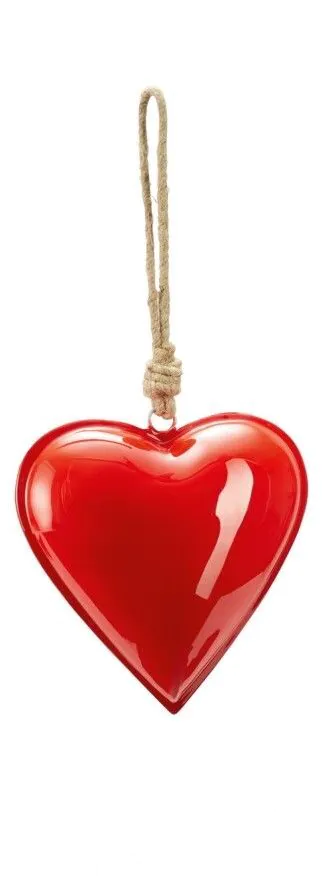 PHILIPPI Сувенир сърце “HAMBURGER“ - S размер - цвят светло червен