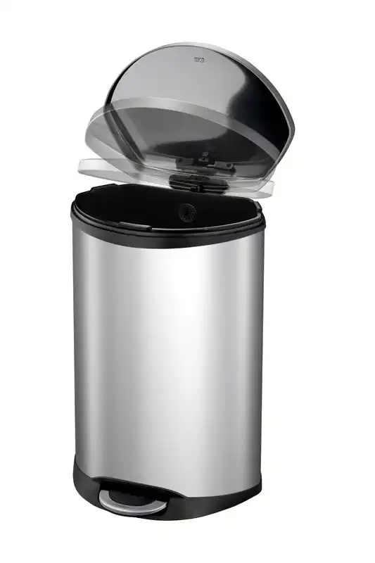 <br /><hr><br />EKO Кош за отпадъци с педал “SHELL“ - 10 литра - мат