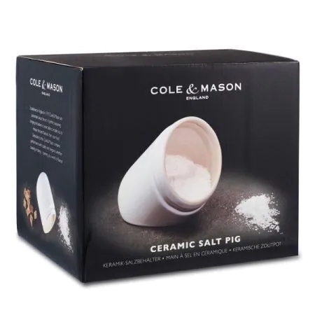 <p><span style="font-size: small;"><strong>COLE&MASON Керамичен канистер за сол<br /></strong></span>• <strong>Материал:</strong> керамика<br />• <strong>Височина на канистера:</strong> 147 мм.<br />• <strong>Дълбочина на канистера:</strong> 160 мм.<br />• <strong>Ширина на канистера</strong><strong>:</strong> 115 мм.<br />• <strong>Тегло на канистера:</strong> 0.706 кг.<br />• <strong>Подходящ за съдомиялна машина<br /></strong>• <strong>Цвят:</strong> бял<br /><strong><strong>Производител: Cole&Mason / Англия</strong></strong></p><br />Марка: COLE & MASON <br />Модел: Cole & Mason H 121923<br />Доставка: 2-4 работни дни<br />Гаранция: 2 години