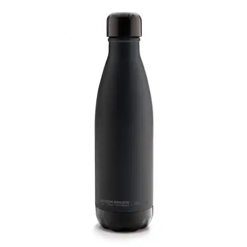 ASOBU Двустенна термо бутилка с вакуумна изолация “CENTRAL PARK“ - 500 мл - черна