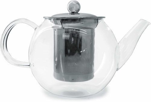 <br /><hr><br /><p>Симпатичен чайник с филтър от неръждаема стомана. Изработен от термоустойчиво боросиликатно стъкло, с филтър от неръждаема стомана, той е идеален за приготвяне на свеж и ароматен чай. Лесен за поддръжка и съхранение, той пасва на всеки стил и вкус.</p>
<p>Подходящ подарък за любителите на вкуса и аромата на горещата напитка.</p>