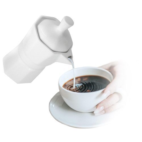 <br /><hr><br /><p>Nerthus представя новата си каничка за мляко, изработена от висококачествен порцелан, с елегантния и закачлив дизайн на италианска кафеварка.</p>
<p>В бял цвят, с удобна дръжка за наливане и 150 мл. вместимост, каничката за мляко е подходяща както за ежедневна употреба у дома, така и за по-официални събития и професинален кетъринг.</p>