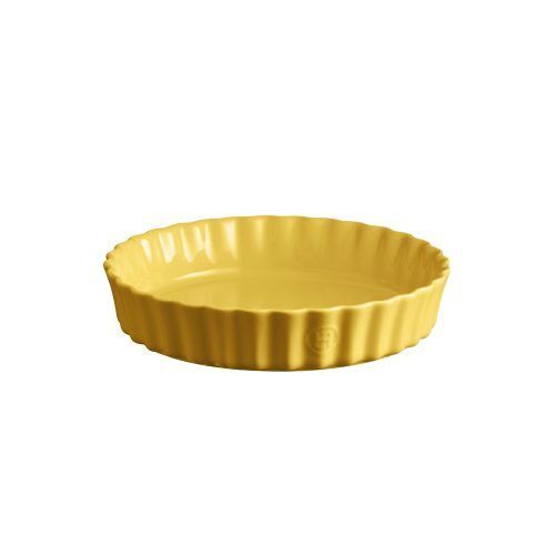 EMILE HENRY Керамична форма за тарт Ø 24 см "DEEP FLAN DISH"- цвят жълт