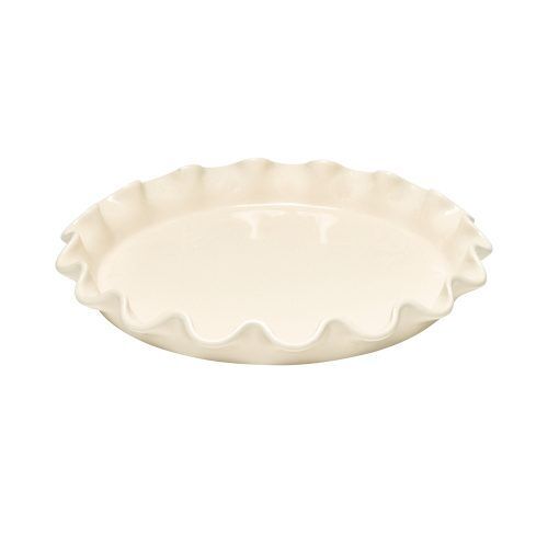 EMILE HENRY Керамична форма за тарт "RUFFLED TART DISH" - Ø 33 см - цвят екрю