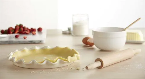 <p><strong>EMILE HENRY Керамична форма за тарт "RUFFLED TART DISH" </strong><br />• <strong>Ръчно изработена от 100% естествени материали<br />• Устойчива на температури: </strong>- 20º С до + 270º С<strong><br />• Равномерно разпределение на топлината<br />• Задържа топлината на ястието по-дълго от обикновените съдове<br />• Висока устойчивост на надраскване <br /></strong>• <strong>Материал:  <span style="color: #ff0000;">HR® Ceramic (High Resistance) <span style="color: #000000;">/</span></span></strong><span style="color: #ff0000;"><span style="color: #000000;"> Високо устойчива керамика</span></span><strong><span style="color: #ff0000;"><span style="color: #000000;"> / </span><br /><span style="color: #000000;">• Без съдържание на олово, кадмий и никел</span><br /><span style="color: #000000;">• Размер: </span></span></strong><span style="color: #ff0000;"><span style="color: #000000;">Ø</span></span><span style="color: #ff0000;"><span style="color: #000000;"> </span></span><span style="color: #ff0000;"><span style="color: #000000;">33 см х 4,5 см (h)<br /></span></span><span style="color: #ff0000;"><span style="color: #000000;">• <strong>Вместимост:</strong> 1 литър</span><br /><span style="color: #000000;"><strong>• Тегло: </strong>1,38 кг</span><br /><span style="color: #000000;">• <strong>Цвят: </strong>екрю</span><br /><span style="color: #000000;">• <strong>Подходяща за: </strong>фурна / микровълнова фурна / фризер / съдомиялна машина</span><br /><strong><span style="color: #000000;">Производител: EMILE HENRY / Франция</span></strong></span></p><br />Марка: Emile Henry <br />Модел: EH 6087-02<br />Доставка: 2-4 работни дни<br />Гаранция: 2 години