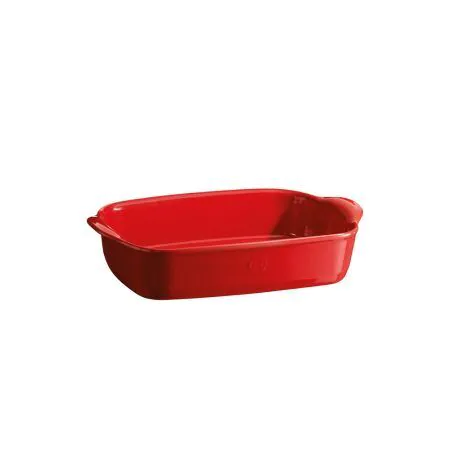 EMILE HENRY Керамична тава " SMALL RECTANGULAR OVEN DISH"- 30х19 см - цвят червен