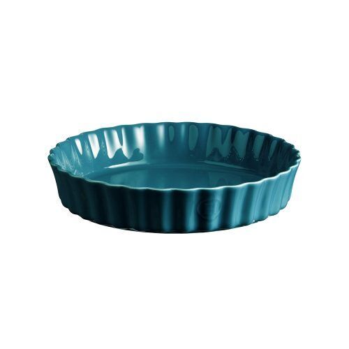 EMILE HENRY Керамична форма за тарт Ø 28 см "DEEP FLAN DISH"- цвят син