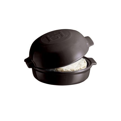 EMILE HENRY Керамична форма за печене с капак "CHEESE BAKER" - Ø 19 см - цвят черен