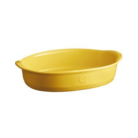 EMILE HENRY Керамична тава "SMALL OVAL OVEN DISH" - цвят жълт