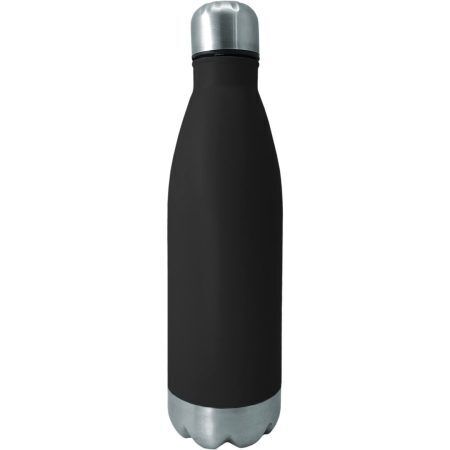 Nerthus Туристическа бутилка цвят черен/инокс - 750 мл.
