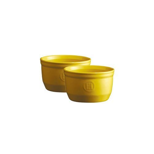 EMILE HENRY Комплект 2 броя керамични купички / рамекини "RAMEKINS SET N°10" - цвят жълт