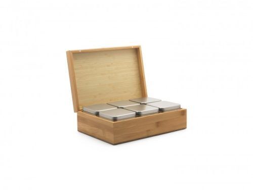 BREDEMEIJER Бамбукова кутия за чай с 6 канистера
