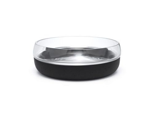 <br /><hr><br />Тази здрава черна купа Solido от Zilverstad е направена от цимент и стъкло. Купата е с елегантен дизайн и осигурява модерен аксесоар във вашия интериор. Може да се използва като декоративна купа, но също така и за плодове или разхлабени предмети на кухненската маса. Диаметърът на купата е 22 см, а височината е 7 см.