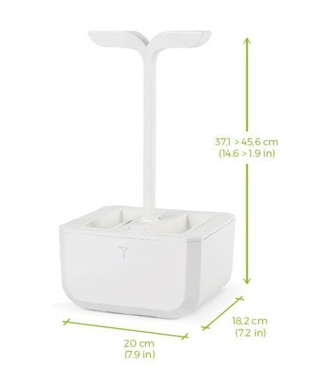 <p><strong><span style="font-size: small;">Домашна градина EXKY® CLASSIC GARDEN </span></strong><br />• <strong>Тегло:</strong> 1,2 кг<br />• <strong>Размери:</strong> 20 x 18,2 x 37,1 ÷ 45,6 cм (ДхШхВ) <br />• <strong>Обем на резервоара за вода:</strong> 1 литър<br />• <strong>Напоителна система:</strong> пасивна хидропонна система<br />• <strong>Осветление:</strong> Professionnal Leds, ниска мощност, без UV <br />• <strong>Среден живот на LED лампите:</strong> 10 години<br />• <strong>Електрическа мощност:</strong> 4 W <br /> <strong>Спецификация:</strong><br />• <strong>Захранване:</strong> 100-240 V, 50-60Hz, щепсел<br />• <strong>Цвят: </strong>бял <br />• <strong>Материал:</strong> ABS и PP пластмаси <br />• <strong>Съвместимост:</strong> само с <span style="color: #008080;">Véritable® Lingots®</span> <br />• <strong>Вътрешна употреба</strong> <br />• <strong>Гаранция:</strong> 2 години <br />• <strong>Работна температура: </strong>от 18 ° C до 35 ° C <br />• <strong>Произход: 100% проектиран, сглобен и произведен във Франция</strong><br /><strong><span style="font-size: small;">Производител: VERITABLE® / Франция</span></strong></p>
<p><span style="font-size: small;">Домашна градина <strong>EXKY® CLASSIC GARDEN</strong> се предлага в комплект с 2 бр пълнители <strong>Véritable® Lingots®</strong>: </span><br /><span style="font-size: small;"> сладък босилек и къдрав магданоз</span></p>
<p><strong>Ръководство за потребителя ( <span style="color: #ff0000;">Виж. ПРИКАЧЕНИ ФАЙЛОВЕ</span> )</strong></p><br />Марка: VERITABLE <br />Модел: VEXK-CAWAW-FR-39<br />Доставка: 2-4 работни дни<br />Гаранция: 2 години