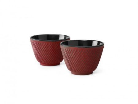 BREDEMEIJER Сет от 2 чугунени чаши за чай “Xilin“ - червени