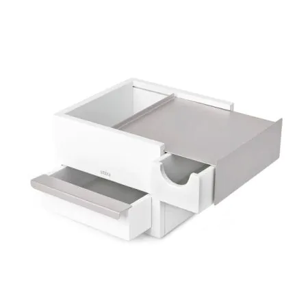 UMBRA Кутия за бижута и аксесоари “MINI STOWIT“ - цвят бял/никел