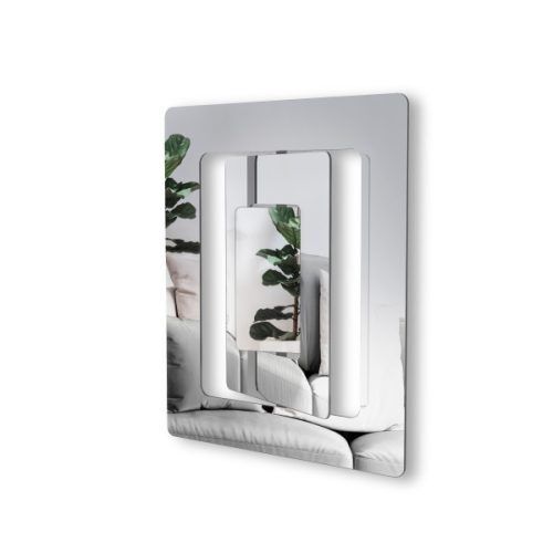 <br /><hr><br /><p>Създадено като декорация, Echo Wall Mirror добавя интерактивен и скулптурен отттенък на традиционното огледало за стена. Състоящо се от три части, Echo Wall Mirror може да се върти под различни ъгли, за да създаде уникална отразяваща визия. Това увлекателно и привличащо вниманието огледало е с размери 25 x 21 "(64 x 54 см) и се доставя с всичко необходимо за монтаж.</p>