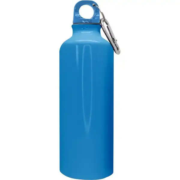 Nerthus Туристическа бутилка с карабинер - цвят син - 500 мл.