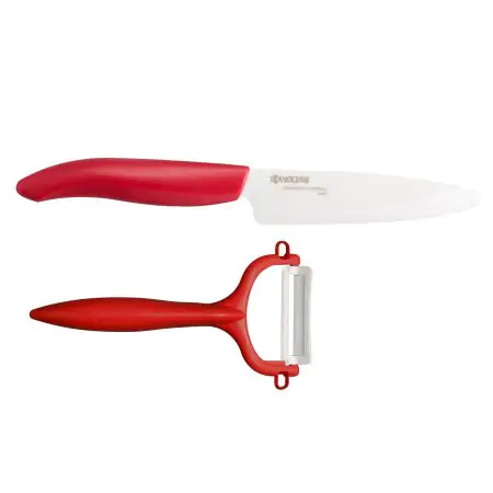 KYOCERA Комплект нож (11cm) с белачка в кутия - червен