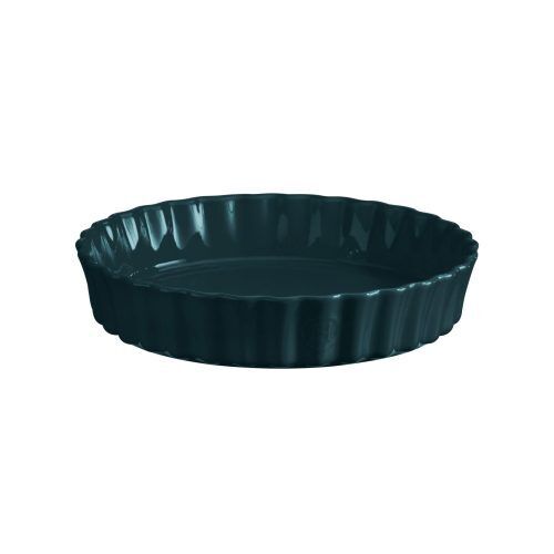 EMILE HENRY Керамична форма за тарт Ø 24 см "DEEP FLAN DISH"- цвят тъмнозелен