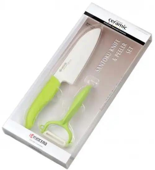 KYOCERA Комплект нож с белачка в кутия - зелен