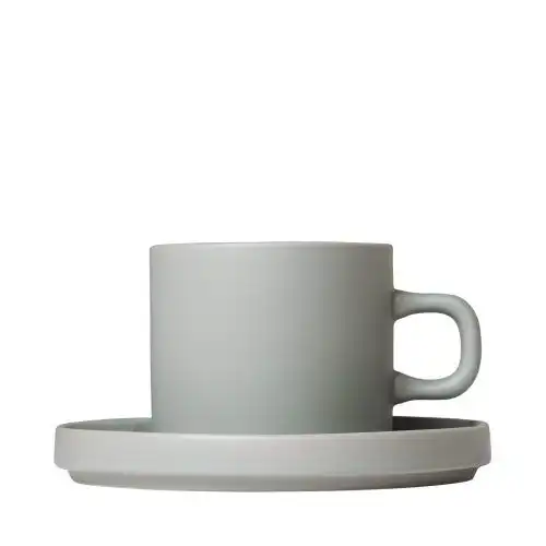 BLOMUS Комплект от 2 бр.чаши за кафе PILAR  - цвят светло-сив (Mirage Grey)