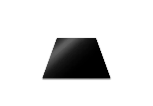PEBBLY Защитна стъклена кухненска дъска за двоен котлон  50х28 см. - черна