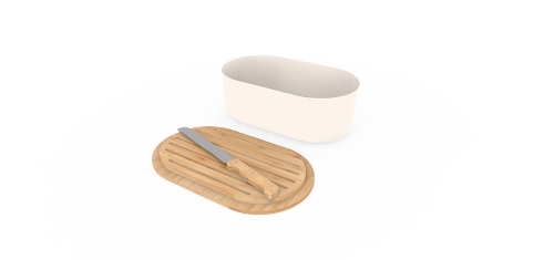 <br /><hr><br /><p><span>Кутия за хляб Pebbly се състои от метален контейнер с кремав цвят, бамбуков капак (който също така функционира като дъска!) и торба за хляб от органичен памук. За да намалим опаковането, тази кутия за хляб ще Ви бъде доставена директно опакована в торбата за хляб.</span><br /><span>С цел нулеви отпадъци, ние сме помислили за кутия за хляб, която да транспортира хляба, да го нарязва, предпазва и съхранява за по-дълго! Нейният уникален и изискан дизайн Ви позволява да я оставите на работния плот или кухненската маса. Нов, елегантен и практичен предмет за Вашата кухня, който може да съхранява хляб, мъфини, сухари или питки. Бамбуковият капак може да служи както като дъска, така и като капак, каквото Ви е необходимо.</span><br /><span>Нашата кутия за хляб е изработена от метал и бамбук, два материала, които предпазват от влагата (която може бързо да развали хляба) и ефективно запазва храната. Освен това се почиства лесно – изисква се само избърсване с мека кърпа! Бамбуковият капак е по-голям от кутията, за да се улесни хващането му.</span><br /><br /></p>