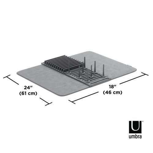 <p><strong>UMBRA Сушилник “UDRY PEG“ - цвят сив - голям</strong><br /><span><strong>• </strong></span><strong>Цвят: </strong><span>сив</span><br /><span>• </span><strong>Размер:</strong><span> 61 x 46 х 4 cм ( ДхШхВ)</span><br /><span>• </span><strong>Размер с опаковката: </strong><span>20 х 13 х 28 см (ДхШхВ)</span><br /><span>• </span><strong>Тегло: </strong><span>0,64 кг</span><br /><span>• </span><strong>Лесен за сгъване и съхранение</strong><br /><span>• </span><strong>Материал:<br />– стойка за чинии:</strong><span>  полипропилен ( </span><span><strong>BPA free</strong></span><span> )</span><br /><strong>– основа:</strong><span>  бързо съхнеща материя<br /></span><strong>– колчета (8 бр.):</strong> полипропилен ( <strong>BPA free</strong> ) <br /><strong>• Пране на основата</strong><br /><span>• </span><strong>Стойката е подходяща за измиване в съдомиялна машина</strong><br /><strong>Производител: UMBRA / Канада</strong><br /><em><strong>DESIGN: UMBRA STUDIO</strong></em></p><br />Марка: Umbra HK Limited <br />Модел: UMBRA 1018697-149<br />Доставка: 2-4 работни дни<br />Гаранция: 2 години