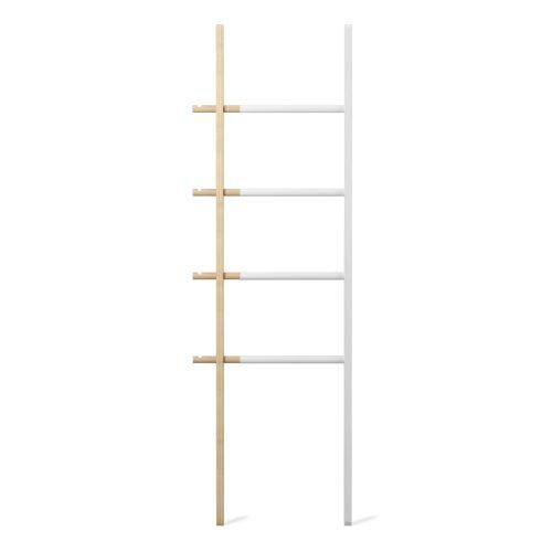 <br /><hr><br /><p><span>Разтегателния органайзер Hub Ladder на Umbra е изключително стилна и модерна стойка за дрехи, която може да се използва и като стойка за кърпи за баня или за съхранение на одеяла. Регулируемият му размер гарантира, че може да се впише във всяко помещение, в което е необходим, независимо от размера му. Органайзерът е с височина 152 см, а ширината му може да бъде от 40,6 до 61 см. изработено от масивно дърво и прахово боядисана стомана, това иновативно решение за съхранение е идеалната стойка за кърпи, одеяла или дрехи.</span><br /><br /></p>