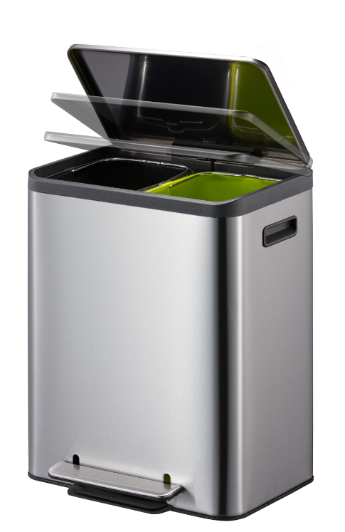 <br /><hr><br /><p><span>Дизайнът с две вътрешни отделения прави сортирането на рециклируеми и нерециклируеми отпадъци бързо и лесно.</span><br /><span>Функцията „остани отворен“ помага  за почистване и смяна на найлонова торбичка.</span><br /><span>Подходящ за домашна и търговска среда.</span><br /><object width="620" height="350" data="https://www.youtube.com/v/BdMDfQa424g" type="application/x-shockwave-flash"><param name="src" value="https://www.youtube.com/v/BdMDfQa424g" /></object></p>