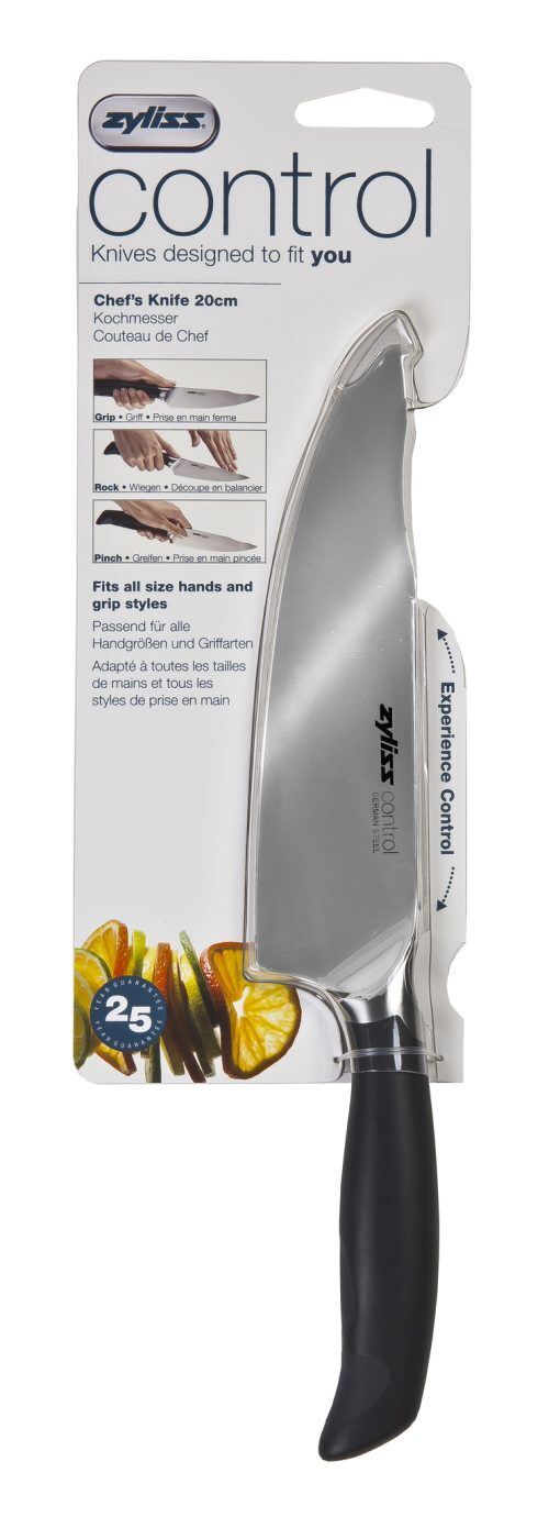 <p><span style="font-size: small;"><strong>ZYLISS Нож на майстора - 20 см.- серия "ZYLISS CONTROL" <br /></strong></span>• <strong>Материал: </strong>немска неръждаема стомана <br /><span style="font-size: small;"><em><strong>Можете да миете ножа в съдомиялна машина.<br /></strong></em></span><strong style="color: #ff0000; font-size: medium;">ВНИМАНИЕ!!! </strong><strong style="color: #ff0000; font-size: medium;">ПАЗЕТЕ ОТ ДЕЦА!!!</strong></p><br />Марка: ZYLISS <br />Модел: ZYLISS 920182<br />Доставка: 2-4 работни дни<br />Гаранция: 2 години