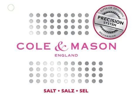 <p><strong>COLE & MASON Мелничка за сол “CAPSTAN“<br /></strong>• <strong>Височина:</strong> 8,5 см.<br />• <strong>Материал:</strong> акрил, стомана, керамика<br />• <strong>Цвят:</strong> прозрачен<br />• <strong>Механизъм: </strong>керамичен механизъм<br /><strong>• Регулируеми настройки на мелене:</strong> от едро до фино<br />• <strong>Пълна (със сол)<br /></strong>• <strong>Да не се мокри с вода!<br /></strong>•<span style="color: #ff0000; font-size: small;"> <strong>Не използвайте мелничката за различни от сол продукти!!! <br /></strong></span><strong>Производител: Cole&Mason / Англия</strong></p><br />Марка: COLE & MASON <br />Модел: Cole & Mason H 12502P<br />Доставка: 2-4 работни дни<br />Гаранция: 2 години