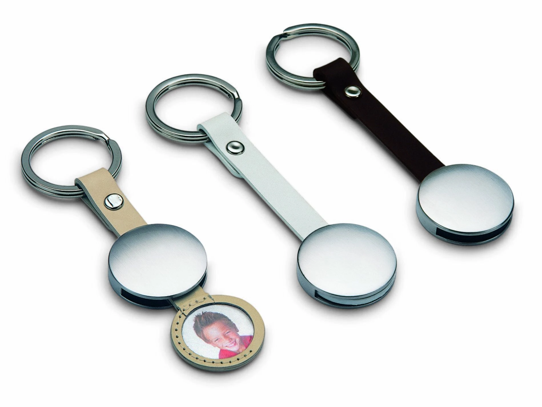 PHILIPPI Ключодържател със снимка “DAN“ – бежов