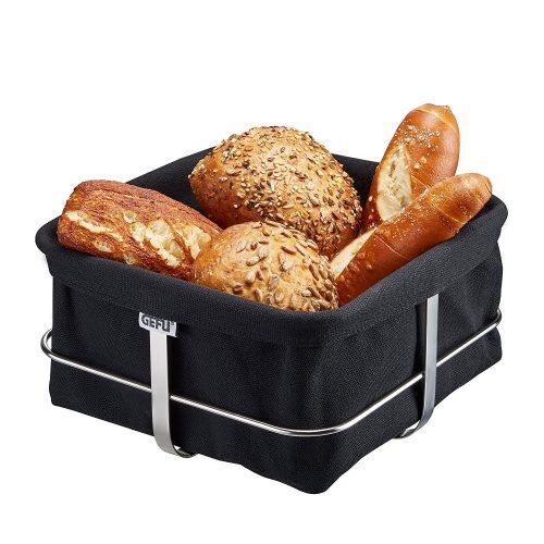 GEFU Панер за хляб BRUNCH – квадратен – черен