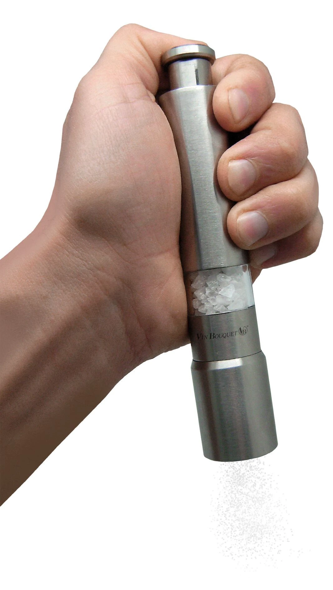 Nerthus Стоманена ръчна мелничка за сол или пипер