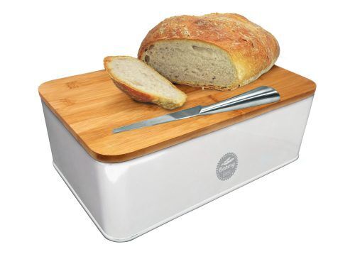 <p><span style="font-size: medium;"><strong>Кутия за хляб с дъска</strong></span></p>
<p><span>Размери на опаковката:33.5 см/11.8 см/21 см.</span><br /><span>Тегло: 1,172 кг.</span><br /><span>Материал: Стомана</span><br /><span>Производител: </span><strong>Vin Bouquet, Испания </strong><br /><br /></p><br />Марка: Vin Bouquet <br />Модел: VB FIH 231<br />Доставка: 2-4 работни дни<br />Гаранция: 2 години