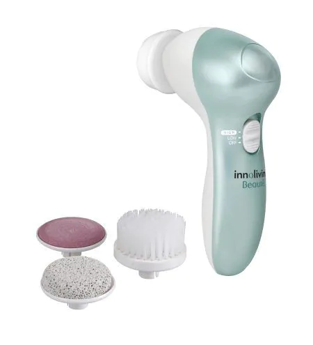 <p><span style="font-size: medium;"><strong>Комплект за разкрасяване 4 в 1 Innoliving</strong></span>
<p><strong>Технически данни</strong>Брой аксесоари: 4
<p>Тип батерия: AA
<p>Размери: 21см/7см/19см
<p>Цвят: Бял/Син<br />Марка: INNOLIVING S.P.A <br />Модел: INN - 026<br />Доставка: 2-4 работни дни<br />Гаранция: 2 години