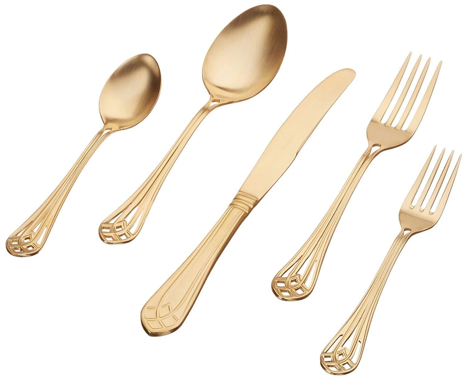 HERDMAR Комплект прибори за хранене “VITRAL“- 36 части – позлатени / мат