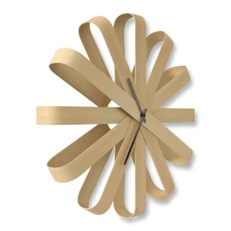 <p><span style="font-size: small;"><strong>UMBRA Дървен часовник за стена “RIBBONWOOD“ <br /></strong></span> •<strong> Цвят:</strong> натурално дърво<br /> • <strong>Размери:</strong> 51 х 51 х 10 см (ДхШхВ)<br />• <strong>Размер на опаковката: </strong>54 х 54 х 14 см<br />• <strong>Тегло:</strong> 0,44 кг<br />• <strong>Материал:</strong> дърво <br /> • <strong>Безшумен механизъм </strong><br />• <strong>Захранване: </strong>1 бр батерия АА ( не са включени) <br /><strong>Производител: UMBRA / Канада </strong><br /><em><strong>DESIGN: MICHELLE IVANKOVIC & UMBRA STUDIO</strong></em></p><br />Марка: Umbra HK Limited <br />Модел: UMBRA 118071-390<br />Доставка: 2-4 работни дни<br />Гаранция: 2 години