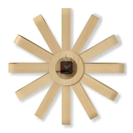 <p><span style="font-size: small;"><strong>UMBRA Дървен часовник за стена “RIBBONWOOD“ <br /></strong></span> •<strong> Цвят:</strong> натурално дърво<br /> • <strong>Размери:</strong> 51 х 51 х 10 см (ДхШхВ)<br />• <strong>Размер на опаковката: </strong>54 х 54 х 14 см<br />• <strong>Тегло:</strong> 0,44 кг<br />• <strong>Материал:</strong> дърво <br /> • <strong>Безшумен механизъм </strong><br />• <strong>Захранване: </strong>1 бр батерия АА ( не са включени) <br /><strong>Производител: UMBRA / Канада </strong><br /><em><strong>DESIGN: MICHELLE IVANKOVIC & UMBRA STUDIO</strong></em></p><br />Марка: Umbra HK Limited <br />Модел: UMBRA 118071-390<br />Доставка: 2-4 работни дни<br />Гаранция: 2 години