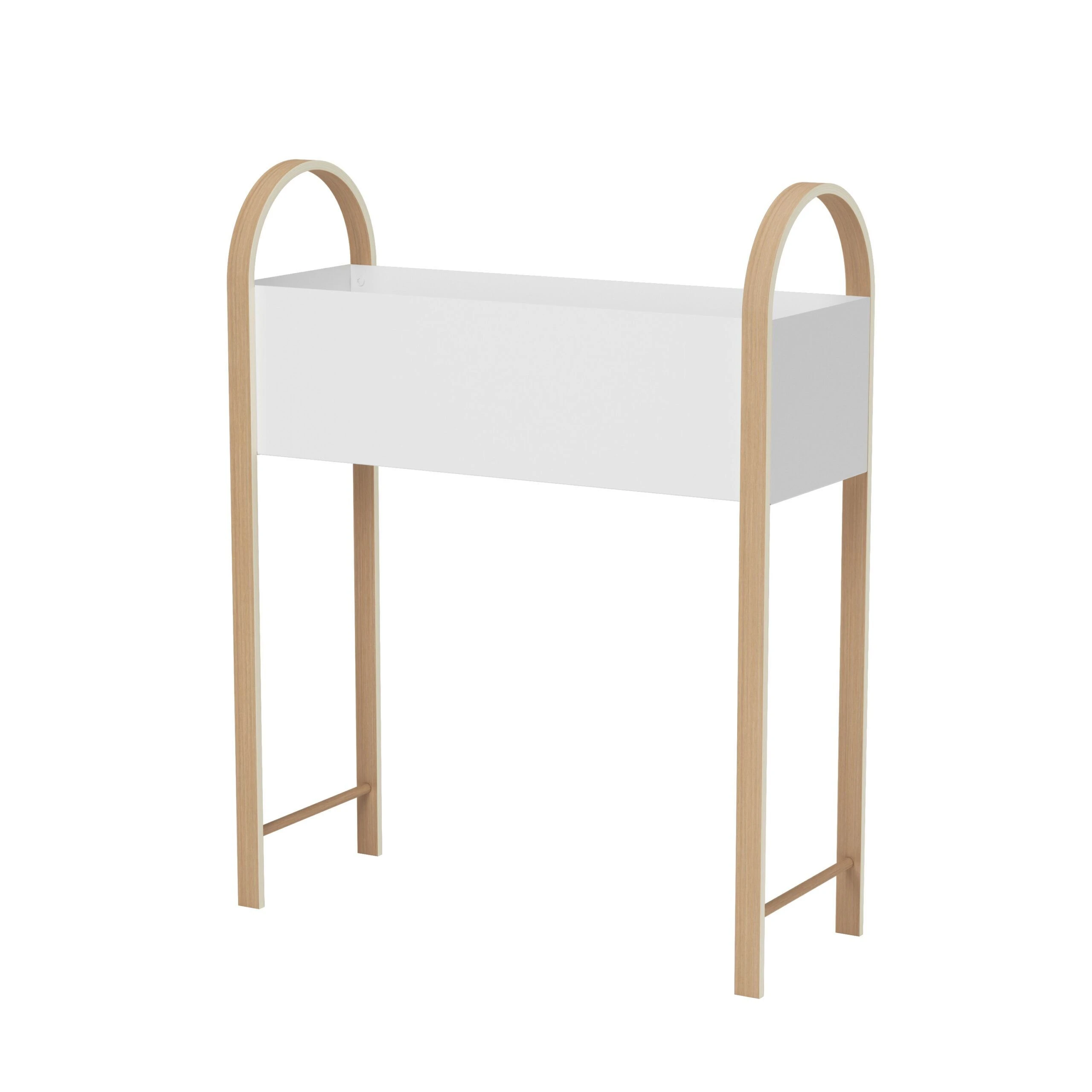 UMBRA Свободностоящ органайзер за саксии / аксесоари “BELLWOOD“ - бял / дърво