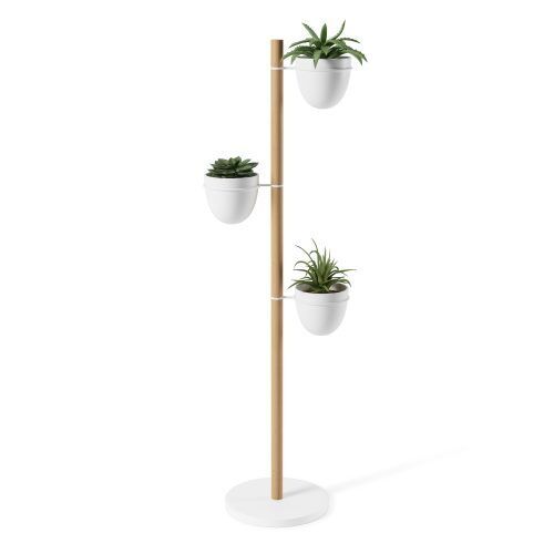 <p><span style="font-size: small;"><strong>UMBRA Свободностоящ цветарник с 3 бр.саксии “FLORISTAND“ <br />• </strong></span><strong>Цвят:</strong> бял / натурално дърво<br />• <strong>Размер на основата:</strong> Ø 44 cm <br />• <strong>Височина:</strong> 140 см<br />• <strong>В комплект с 3 бр саксии / кашпи<br />• Размер на кашпите: </strong>Ø 15 см<br /><strong>• Размери на опаковката: </strong>67 х 34 х 17 см<br /><strong>• Тегло: </strong>3,400 кг<br />• <strong>Материал:</strong> меламин, дърво<br /><strong>Производител: UMBRA / Канада</strong><br /> <em><strong>DESIGN: UMBRA STUDIO</strong></em></p><br />Марка: Umbra HK Limited <br />Модел: UMBRA 1013880-668<br />Доставка: 2-4 работни дни<br />Гаранция: 2 години