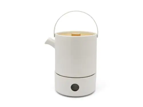 BREDEMEIJER Керамичен сет за чай с филтър и приставка за подгряване “Umea“ - бял - 1